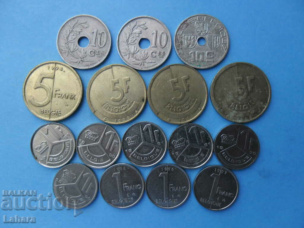 Lot of coins from Belgium