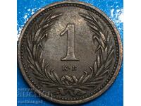 Hungary 1902 1 filler - rare denomination