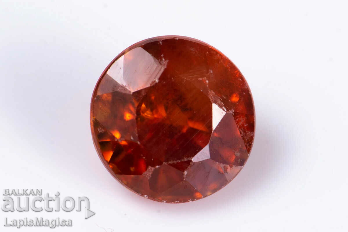 Natural Orange Zircon 1.28ct 5.5mm Round Cut