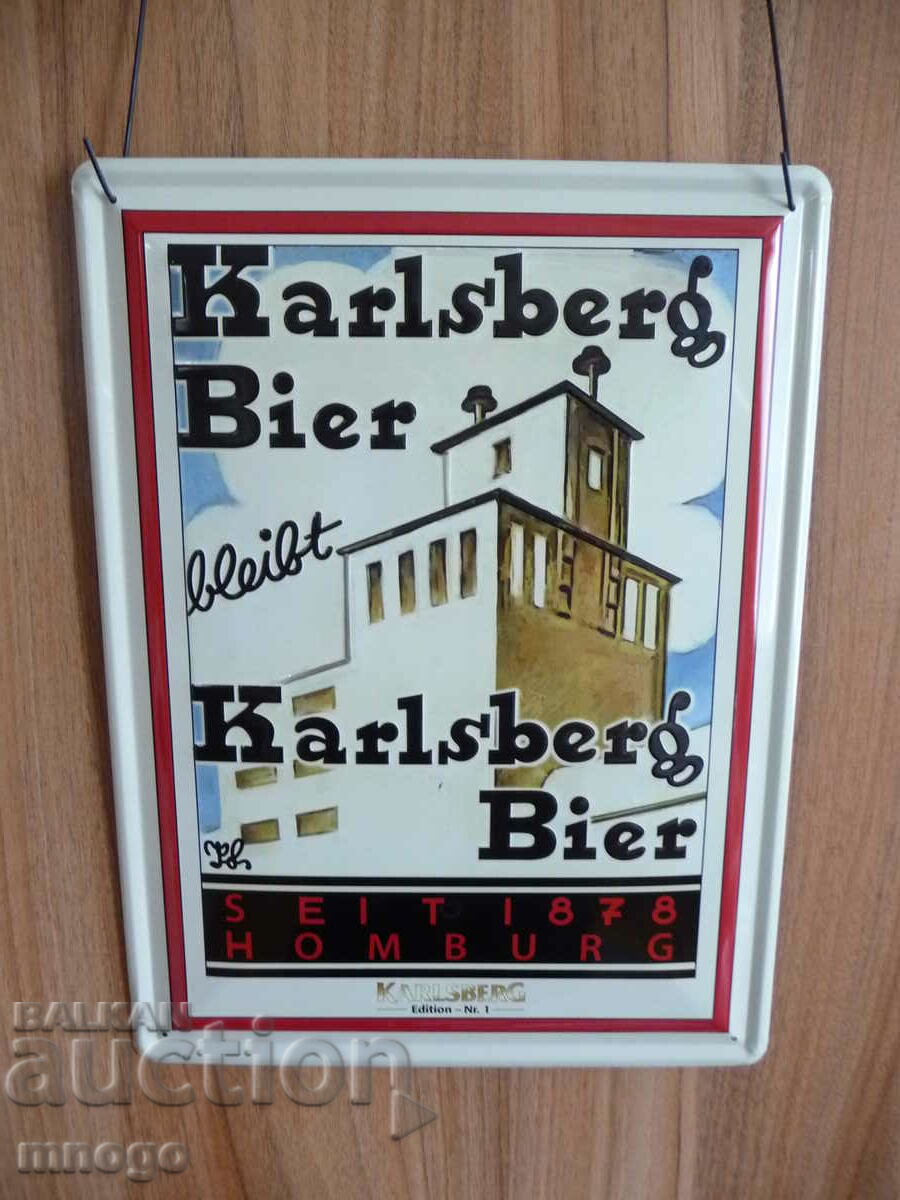 Metal Sign Karlsberg bier beer German brewery beer