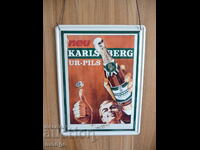 Metal Sign Karlsberg bier beer German beer bottle luxury