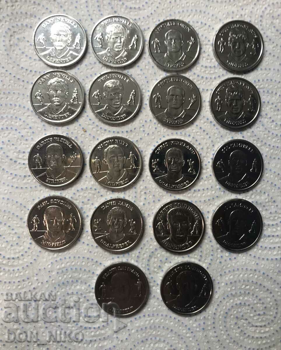 Commemorative coins 18 pcs