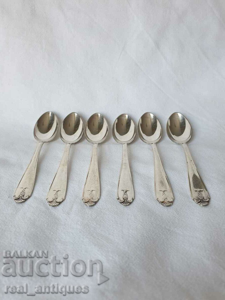 Set of silver spoons