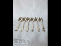 Set of silver spoons