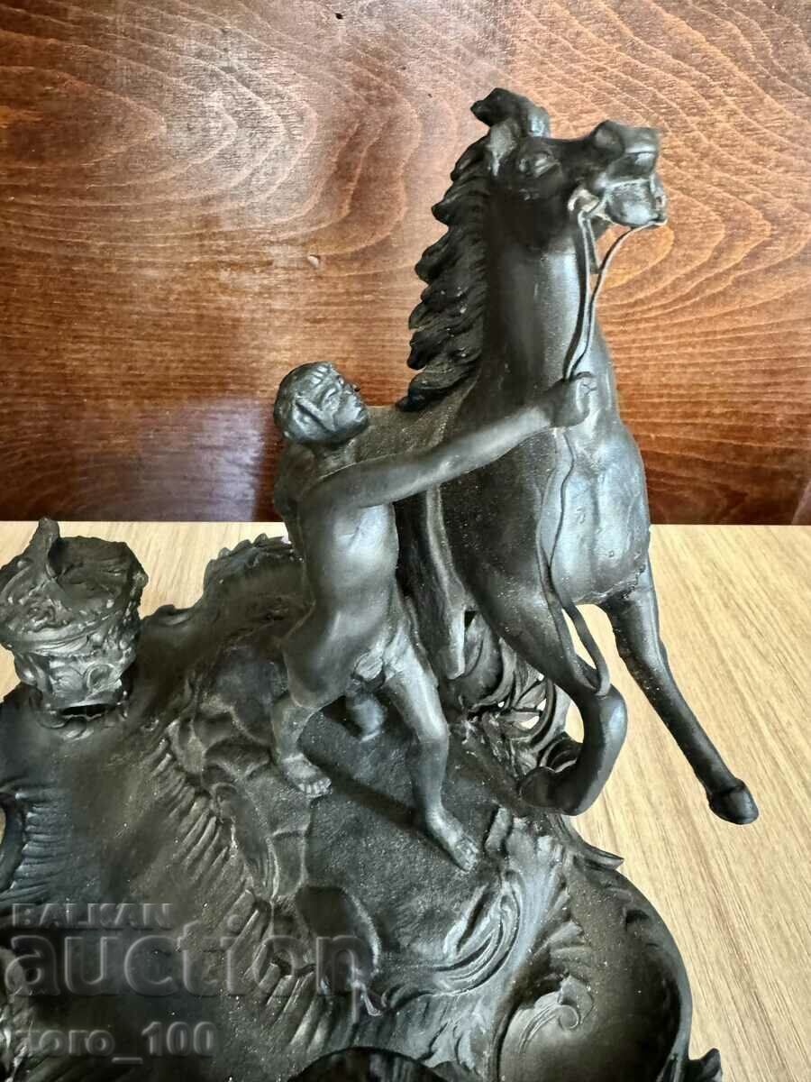 Delivery of French figural inkwell, tsam Delivery of French figural inkwell, tsam