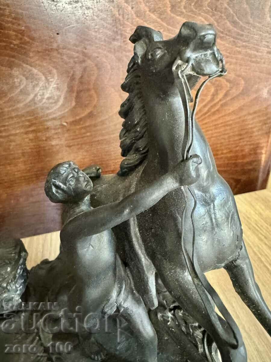 French figural inkwell, tsam - 6 French figural inkwell, tsam - 6