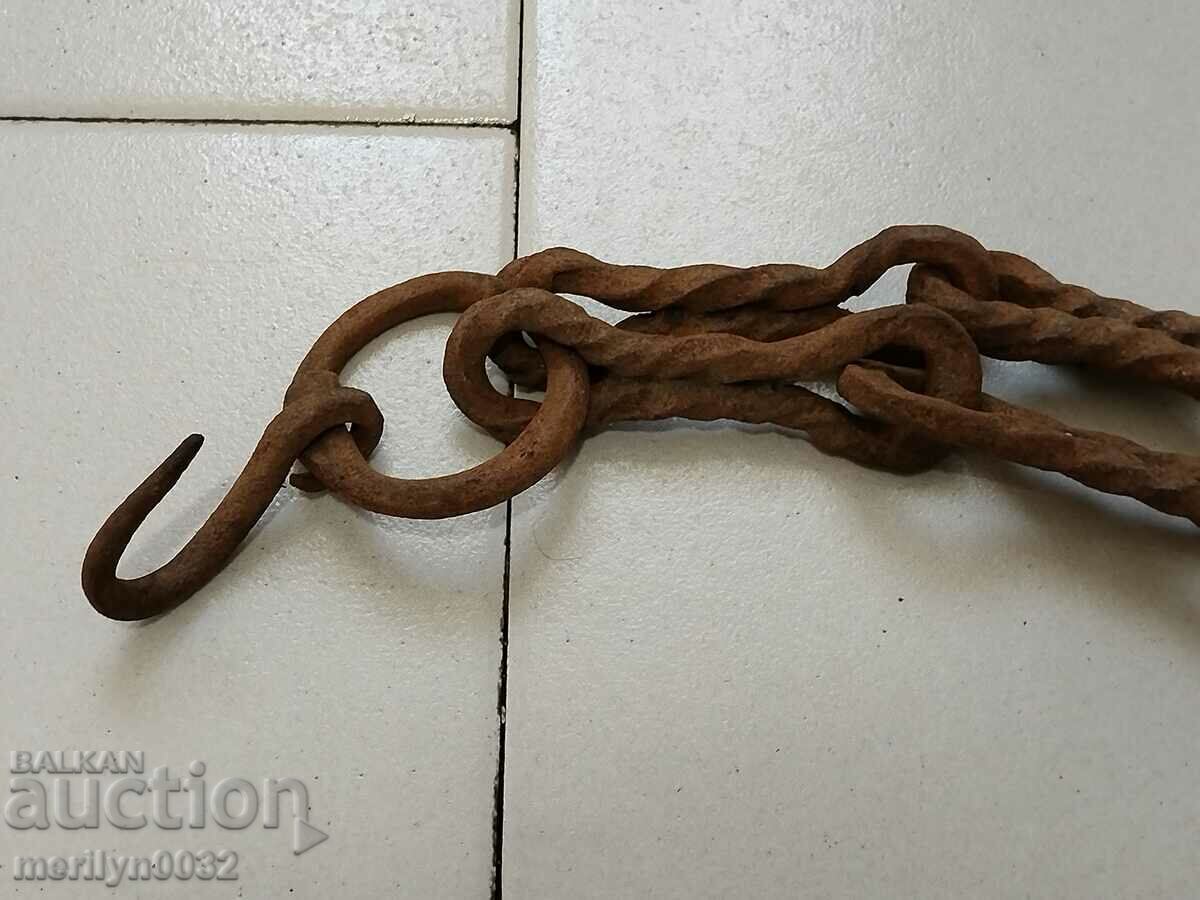 Old Wrought Iron Hearth Chain Wrought Iron Hook Chain with price 49.00 BGN | € 25.05 Old Wrought Iron Hearth Chain Wrought Iron Hook Chain with price 49.00 BGN | € 25.05