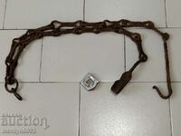 Old Wrought Iron Hearth Chain Wrought Iron Hook Chain