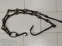 Old Wrought Iron Hearth Chain Wrought Iron Hook Chain