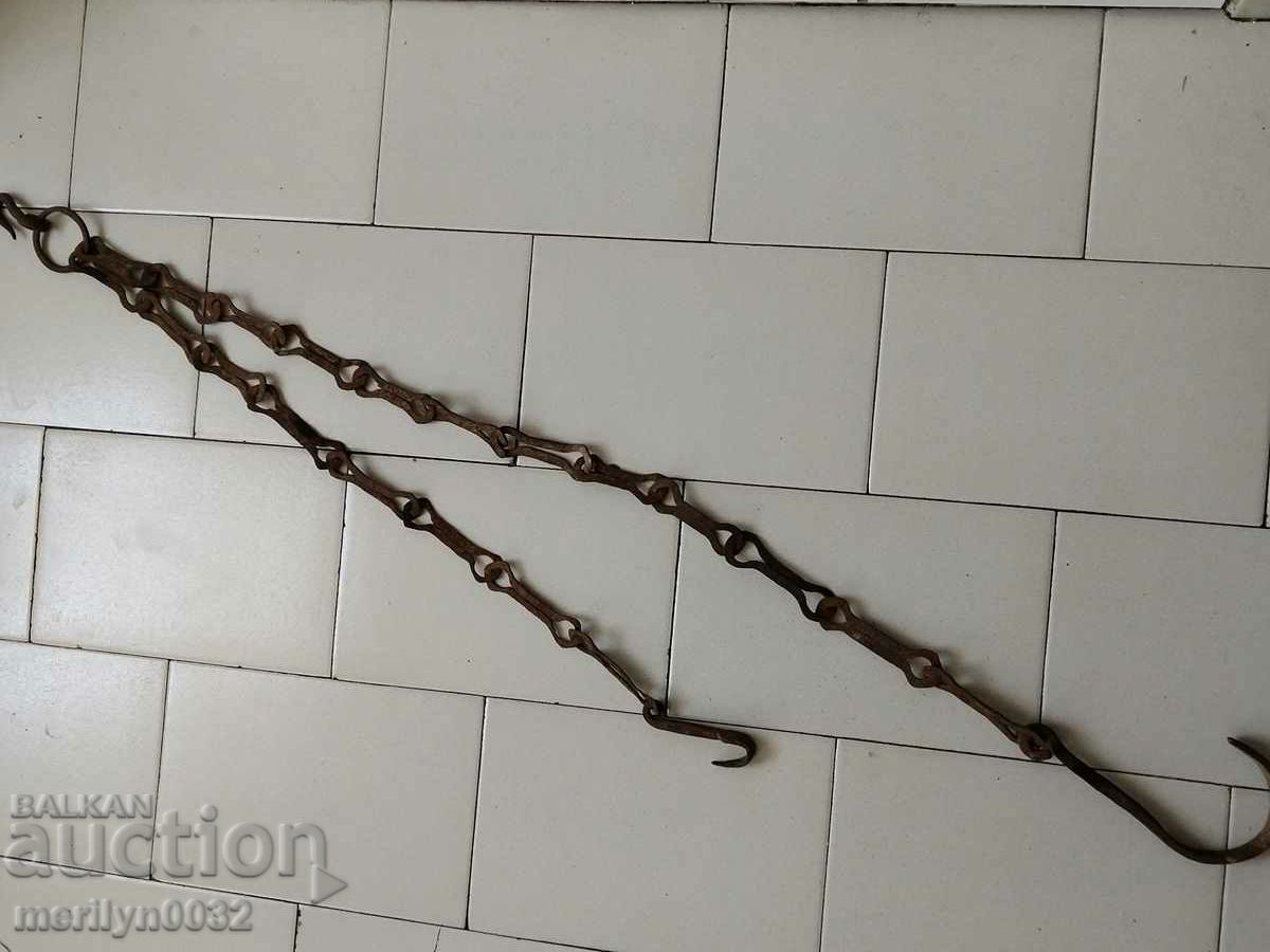 Old Wrought Iron Hearth Chain Wrought Iron Hook Chain with price 45.00 BGN | € 23.01 Old Wrought Iron Hearth Chain Wrought Iron Hook Chain with price 45.00 BGN | € 23.01