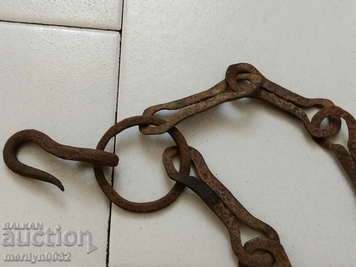 Delivery of Old Wrought Iron Hearth Chain Wrought Iron Hook Chain Delivery of Old Wrought Iron Hearth Chain Wrought Iron Hook Chain