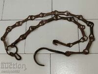 Old Wrought Iron Hearth Chain Wrought Iron Hook Chain