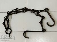 Old Wrought Iron Hearth Chain Wrought Iron Hook Chain