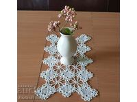 Set of 14 doilies of macrame, hand crocheted