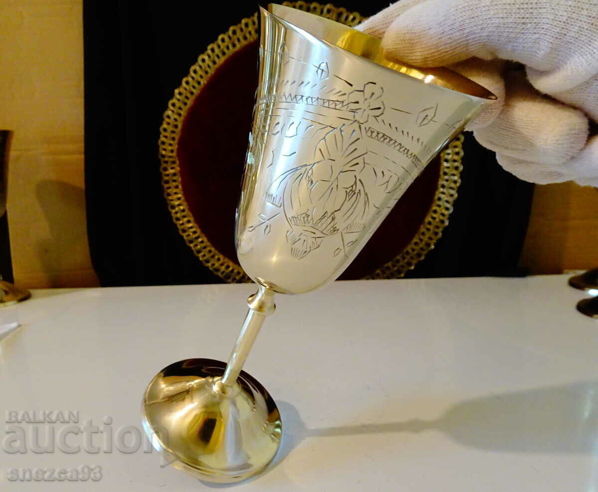 Bronze goblet, wine glass, unique - 5 Bronze goblet, wine glass, unique - 5