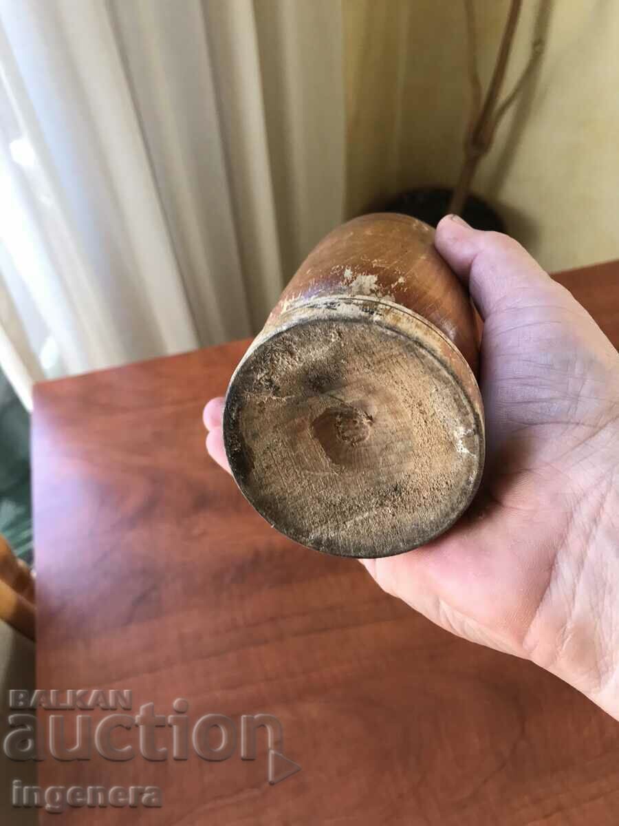 MORTAR MORTAR WOOD ANTIQUE - 5 MORTAR MORTAR WOOD ANTIQUE - 5