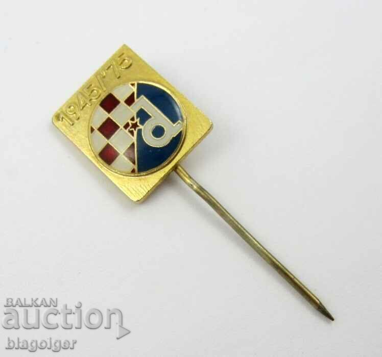 Auction OLD FOOTBALL BADGE-DINAMO ZAGREB-CROATIA-ANNIVERSARY Auction OLD FOOTBALL BADGE-DINAMO ZAGREB-CROATIA-ANNIVERSARY