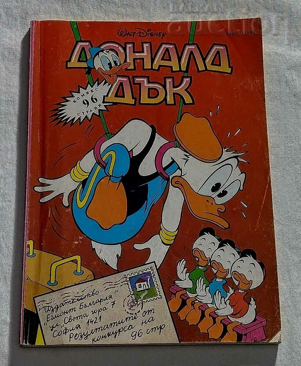 DONALD DUCK DISNEY NUMĂRUL 1/1992 COMIC