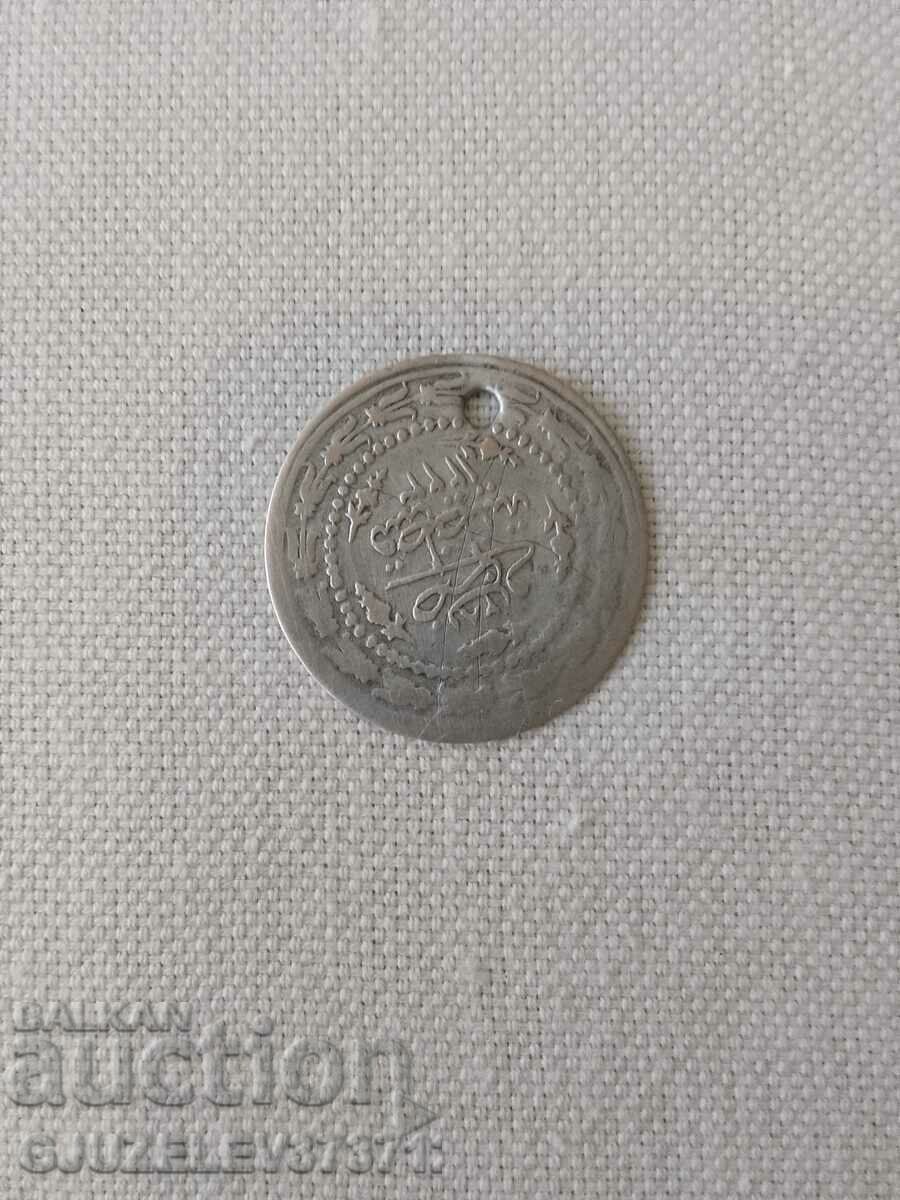 Monedă de argint Turcia foarte frumos străpuns pentru purtare cu preț 35.00 BGN | € 17.90