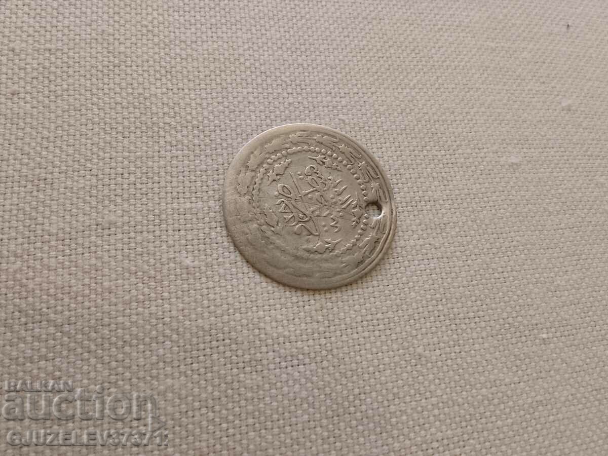 Licitație Monedă de argint Turcia foarte frumos străpuns pentru purtare