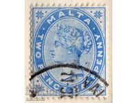 GB/Malta-1885-Regular QV-classic!,σφραγίδα