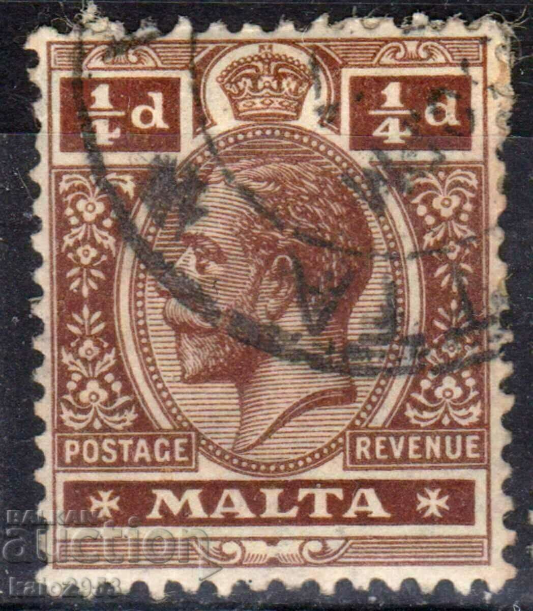 GB/Malta-1914-Regular-KE V, stamp