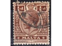 GB/Malta-1914-Редовна-KE V ,клеймо