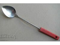 Large cooking spoon 30 cm plastic. handle preserved