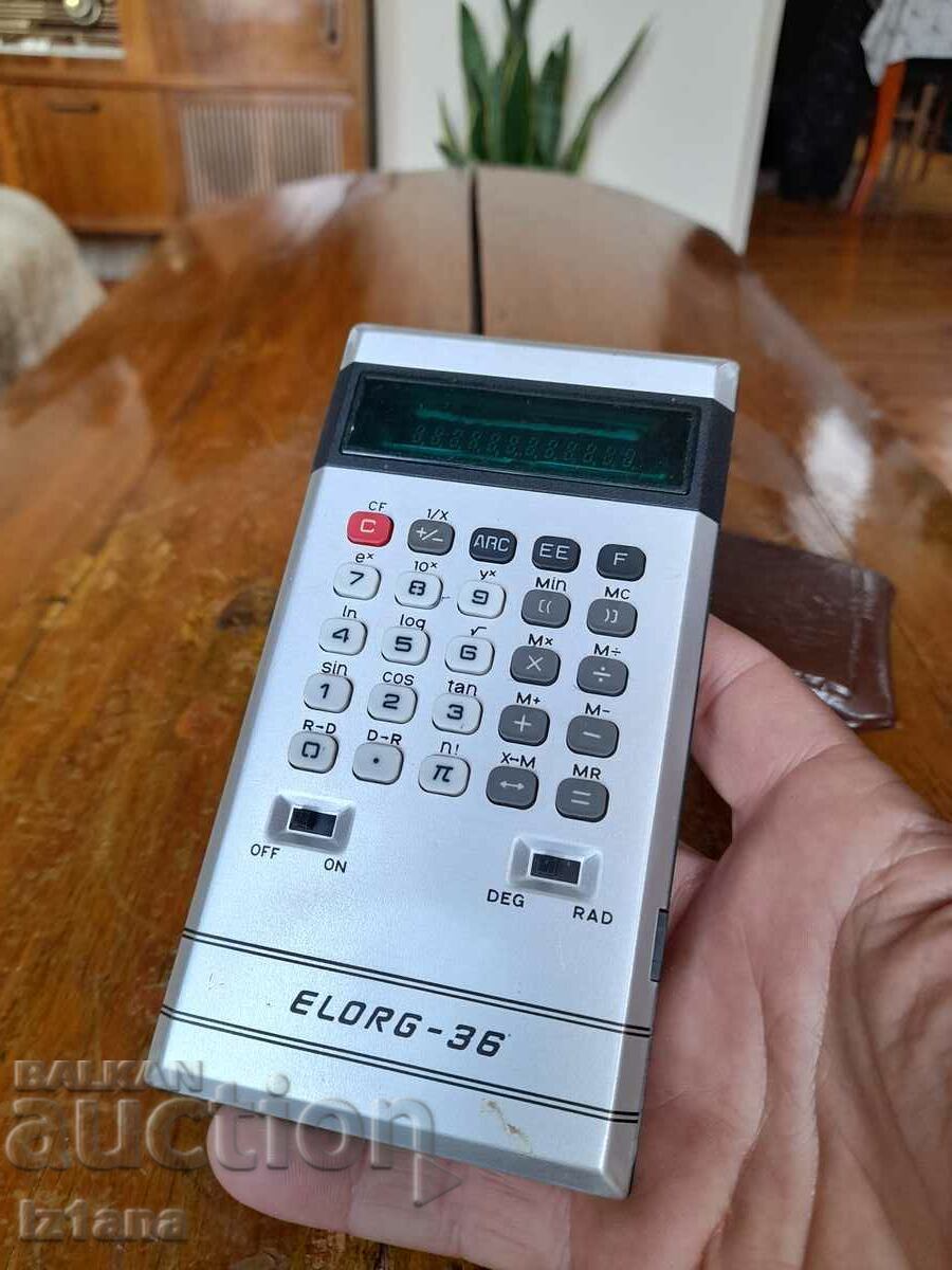Auction Old Elorg 36 calculator Auction Old Elorg 36 calculator