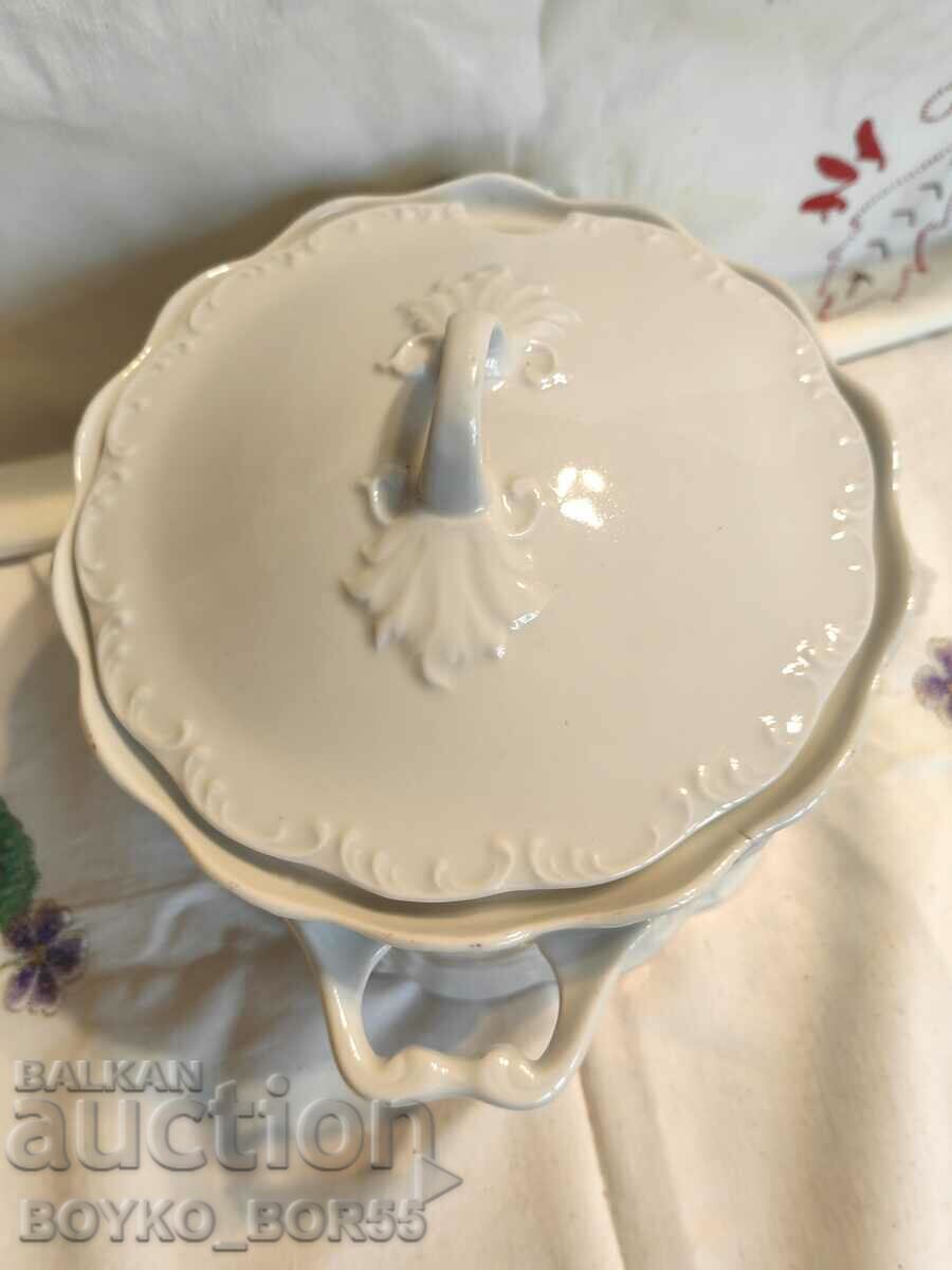 Original Bulgarian Soc Porcelain Soup Bowl Razgrad 1960s with price 57.00 BGN | € 29.14