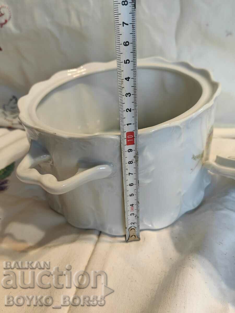 Delivery of Original Bulgarian Soc Porcelain Soup Bowl Razgrad 1960s