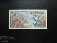 INDONESIA 2½ RUPEES 1961 NEW UNC