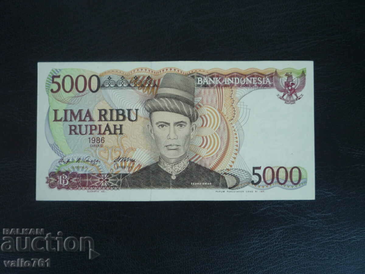 INDONESIA 5000 5 000 RUPIAS 1986 NEW UNC INDONESIA 5000 5 000 RUPIAS 1986 NEW UNC