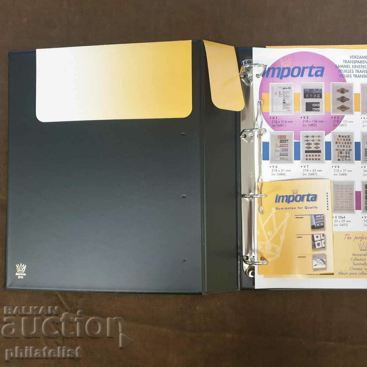 Importa folder A4 with 10 sheets for 200 IMPORTA cards with price 46.00 BGN | € 23.52