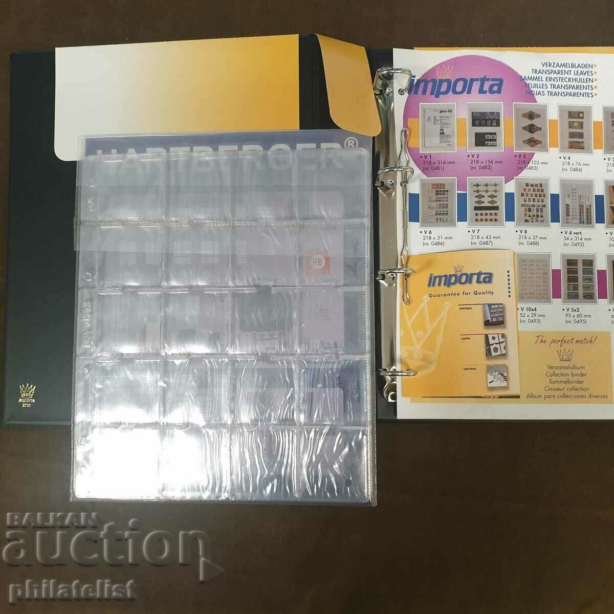 Auction  Importa folder A4 with 10 sheets for 200 IMPORTA cards