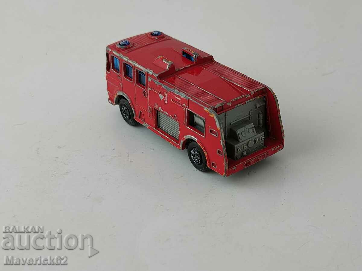 Auction  Metal Fire Truck Matchbox 1969