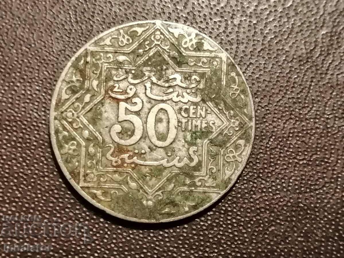 1924 50 centimes Morocco m. d Poissy