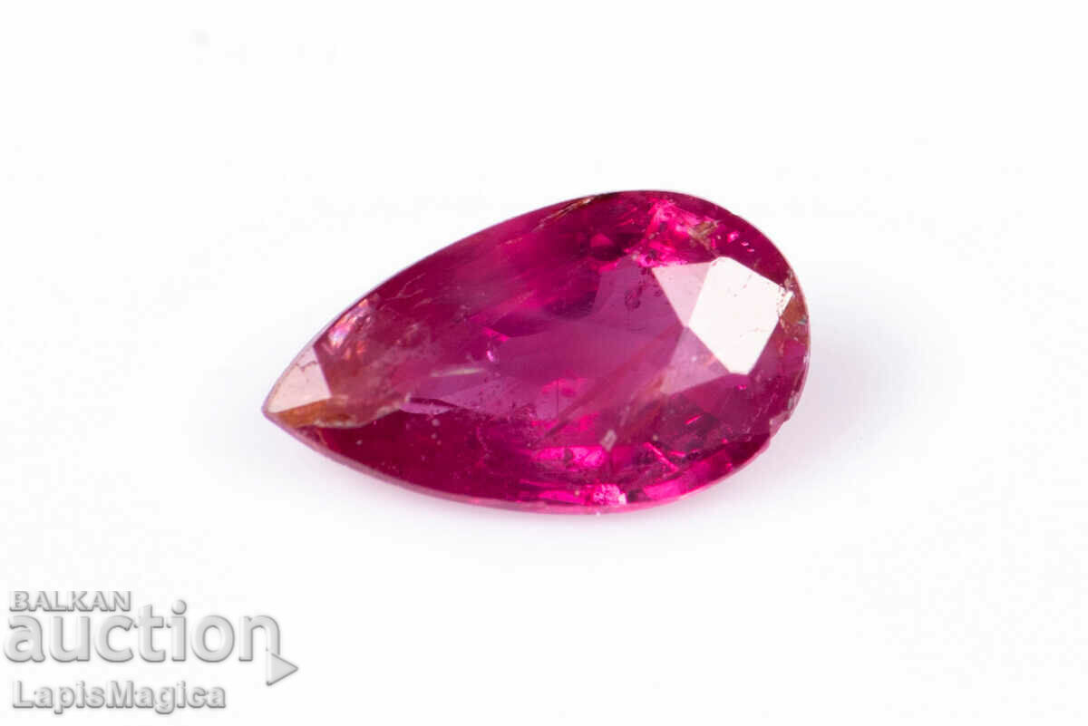 Ruby 0,28ct χωρίς επεξεργασία σταγονοκοπής