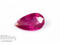 Ruby 0.28ct untreated drop cut