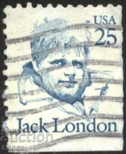 Marca ștampilată Jack London scriitor 1988 din SUA