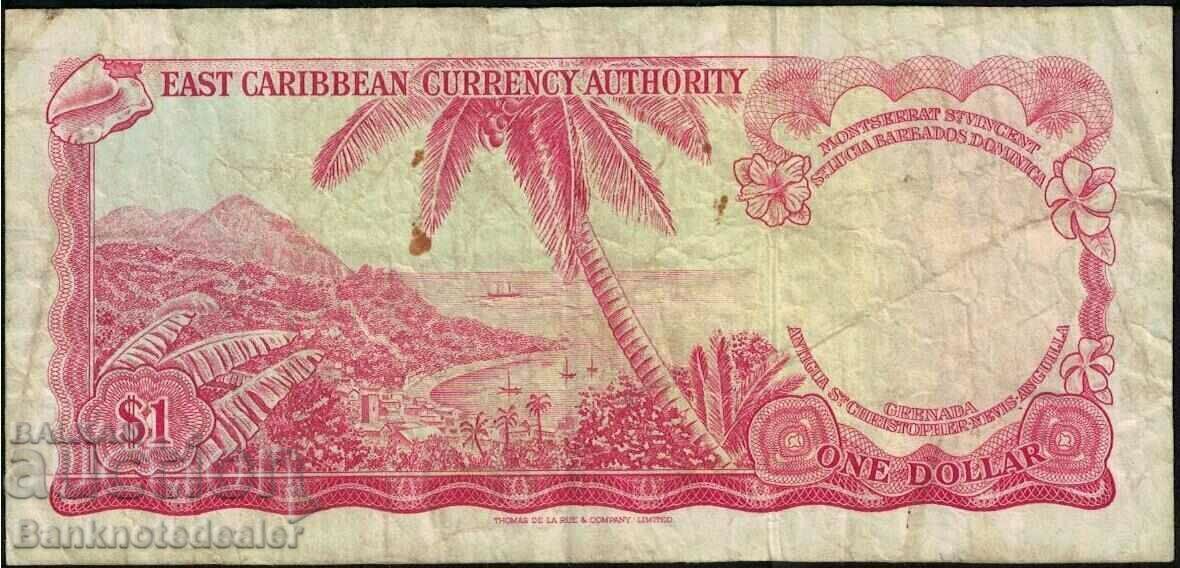 Eastern Caribbean 1 Dollar 1965 Pick 13d Ref 1065 με τιμή 30.00 BGN | € 15.34 Eastern Caribbean 1 Dollar 1965 Pick 13d Ref 1065 με τιμή 30.00 BGN | € 15.34