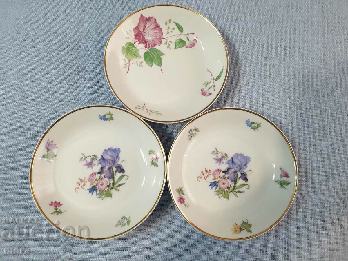 Auction Porcelain small deep German saucers Auction Porcelain small deep German saucers