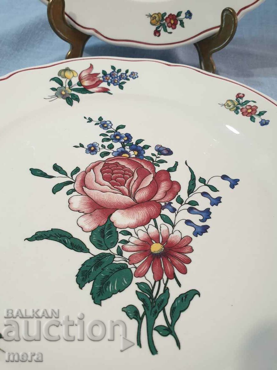 Auction Porcelain plates - Villeroy & Boch Mettlach Alsace Auction Porcelain plates - Villeroy & Boch Mettlach Alsace