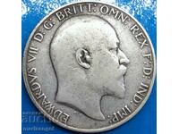 Great Britain 1 Florin 1906 Edward VII Silver