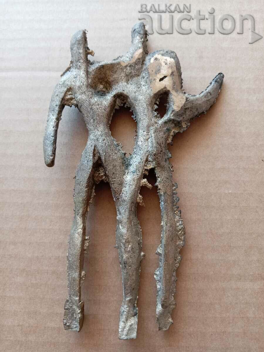 Statuette woman and man figure plastic sculpture NRB 70s - 5 Statuette woman and man figure plastic sculpture NRB 70s - 5