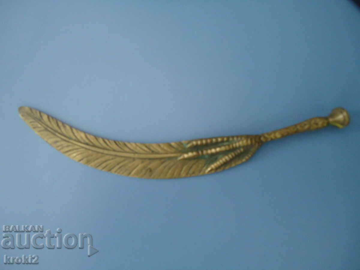 Old French Bronze Letter Knife Old French Bronze Letter Knife