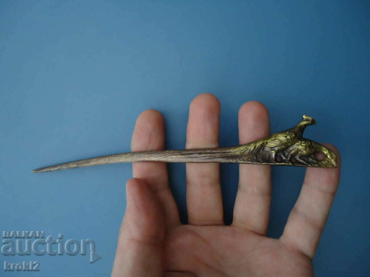 Old French Bronze Letter Knife Old French Bronze Letter Knife