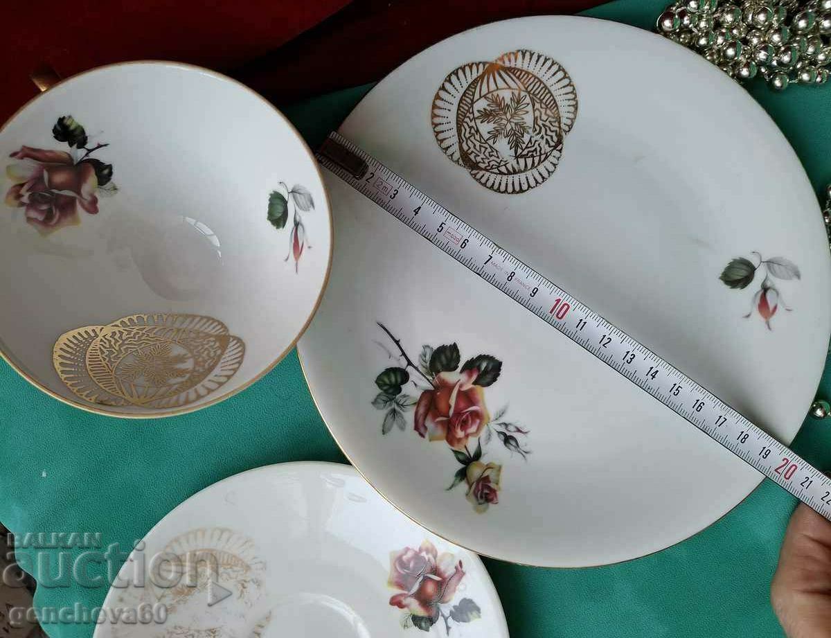 Όμορφο σετ τριών τεμαχίων πορσελάνης για καφέ/BAVARIA - 5