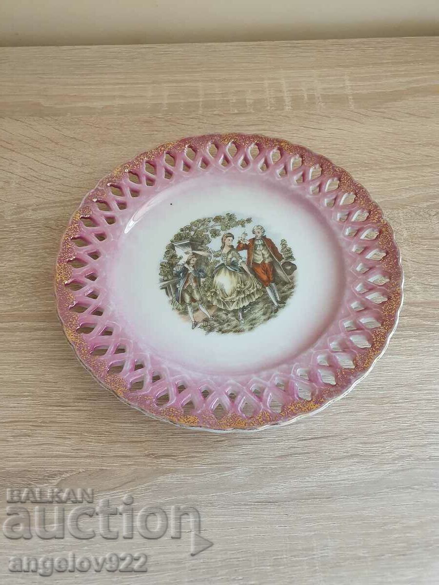 Porcelain plate with markings!!!