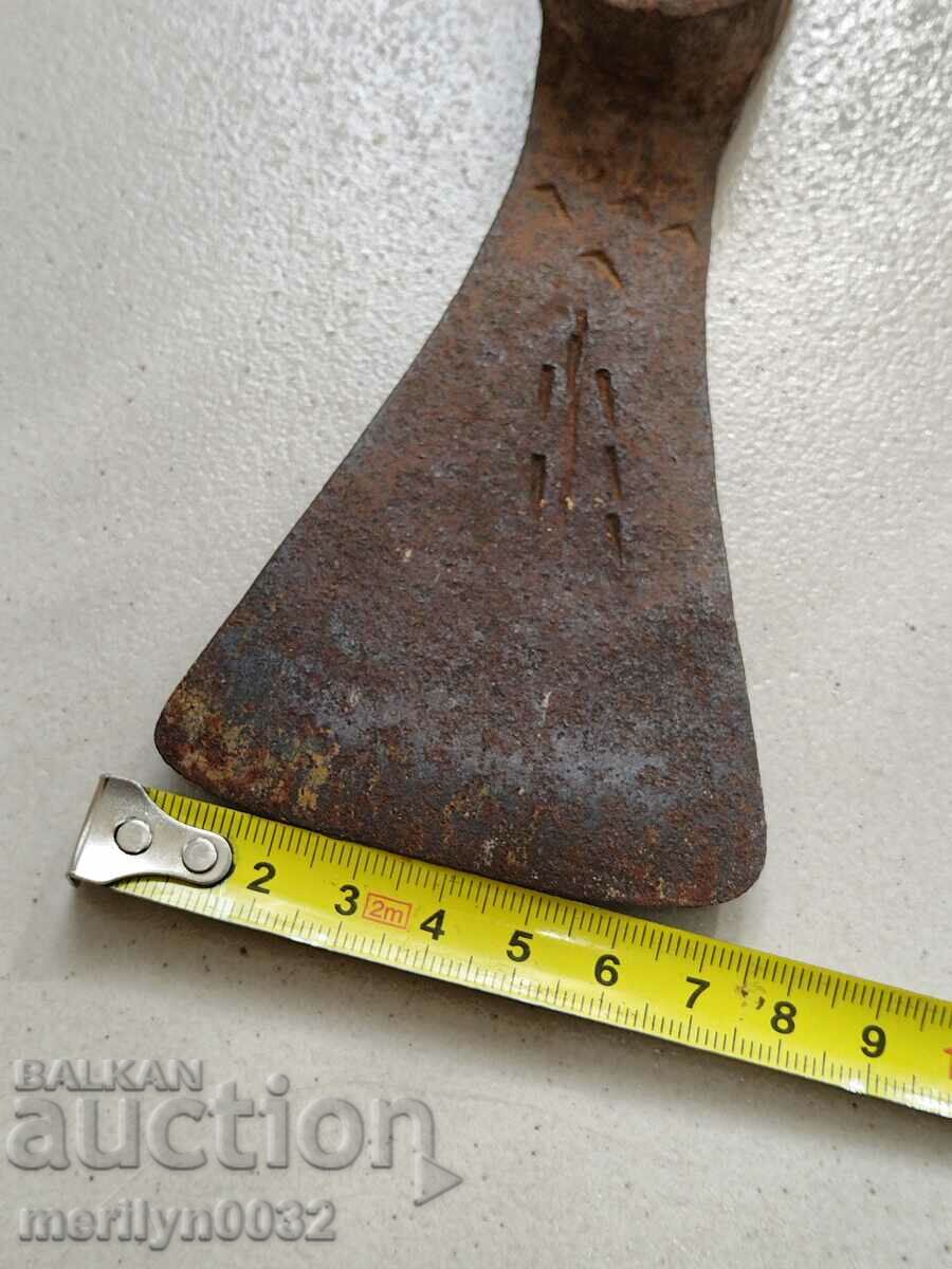 Old blade, farm tool, pitchfork, wrought iron - 6 Old blade, farm tool, pitchfork, wrought iron - 6